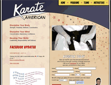 Tablet Screenshot of karate-american.com